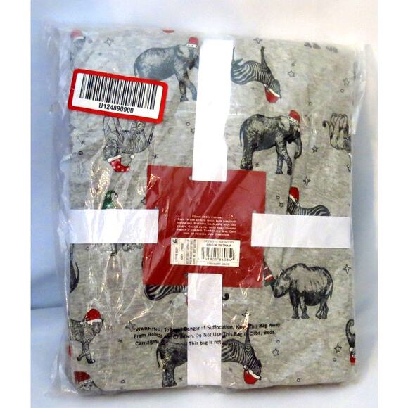 Wondershop Target *NWT* Safari Christmas Winter Pajamas Size L Women Gray - Picture 5 of 10